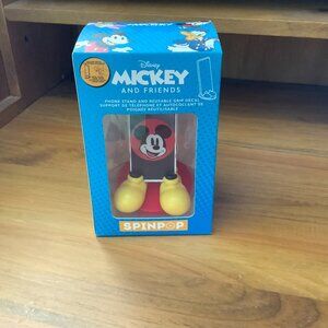 MICKEY MOUSE SPINPOP PHONE STAND & REUSABLE GRIP DECAL - NEW IN BOX